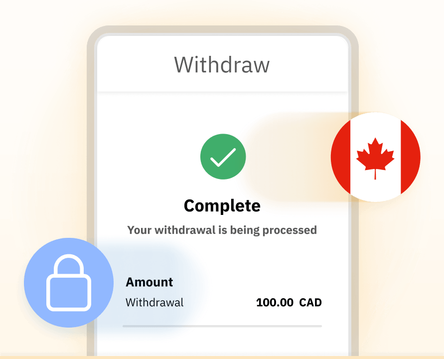 Withdraw funds on Coinsquare